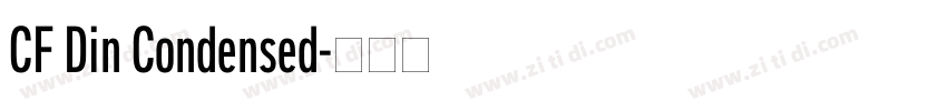 CF Din Condensed字体转换